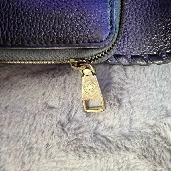 Tory Burch Women's Silver Braided Leather Wristlet Wallet - Image 5