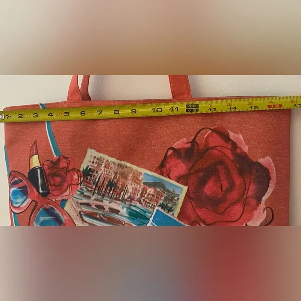 Lancôme Peach Beach Cosmetics Lightweight Tote Bag - Image 2
