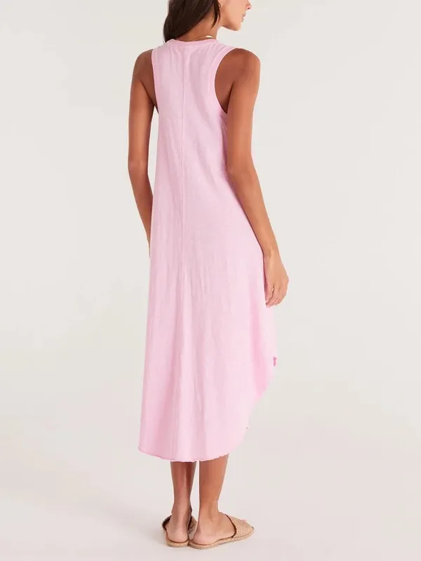 Z SUPPLY Reverie Slub Midi Dress - Pink - Image 2
