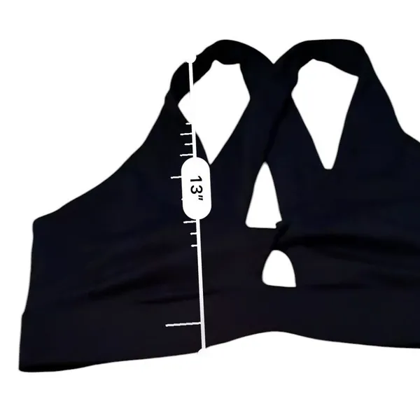 Fabletics Oasis Twist Sports‎ Bra Womens M Black Medium Impact Cross Back - Image 6