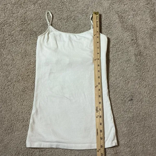 Y2K Aeropostale Cream Stretch Cami Tank Top S‎ P Basic Layering - Image 6