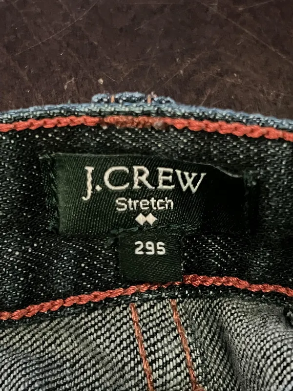 J Crew Matchstick Jeans Womens 29S Dark Wash Mid Rise Straight Stretch Denim - Image 8