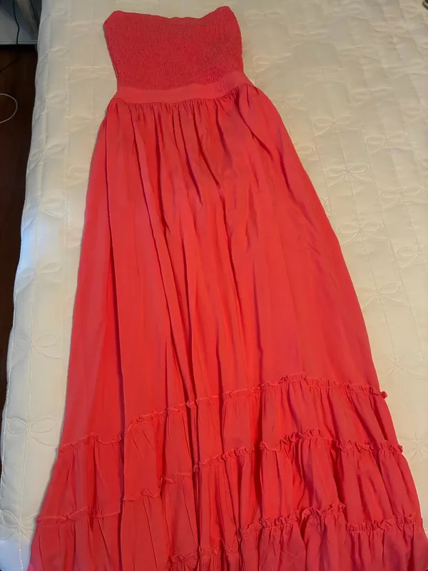 Long flowy dress Red Size M - Image 3