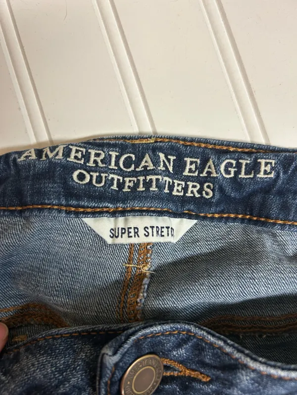 American Eagle Vintage Collection Distressed Super Stretch Jeggings 14 Short - Image 8