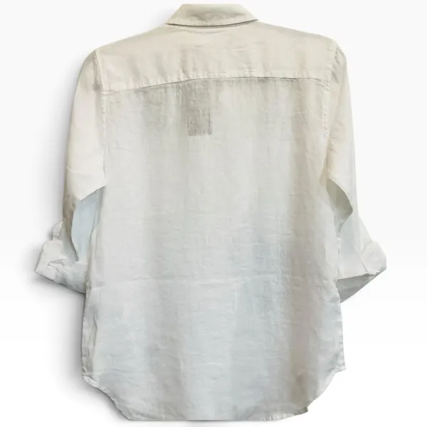 Lauren Ralph Lauren 100% Linen Nautical Graphic Button Down Shirt White XS NWT - Image 6