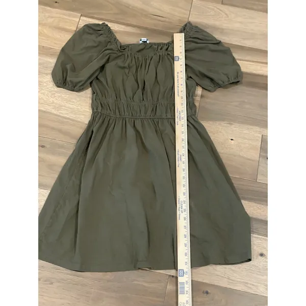 J.Crew Carmen Neck Puff‑Sleeve Mini Dress Size M 100 Percent Cotton - Image 4