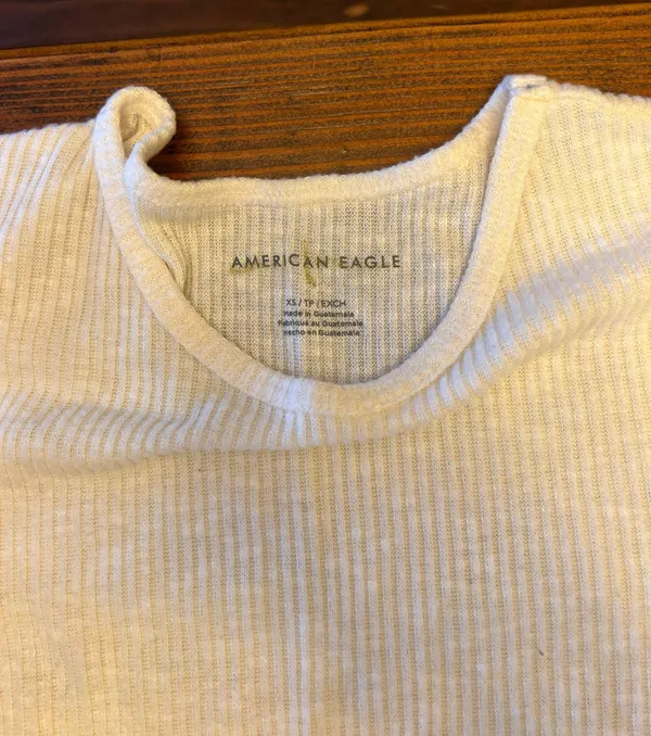 American Eagle Outfitters Ribbed Fitted Tee - Image 2