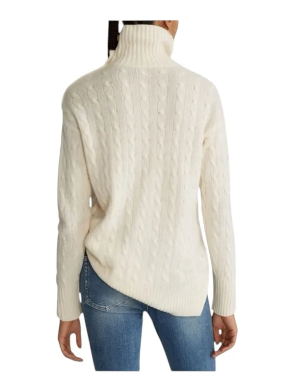 new Izod ❤︎ Cozy Classic Cable Knit Turtleneck Sweater ❤︎ Ivory Winter White XL - Image 2