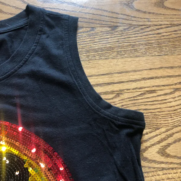 Disney Rainbow Tank  Sequin Rainbow Mouse Ears  Pride 2020 - Image 4