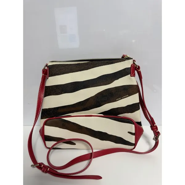 Dooney & Bourke Zebra Print Trixie Crossbody New - Image 3