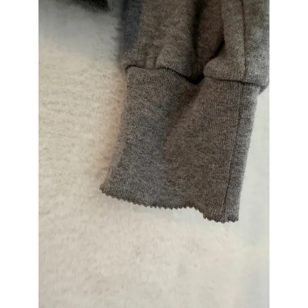 J.Crew Womens Mock Neck Sweatshirt Gray Cotton French‎ Terry Pullover Size M - Image 8