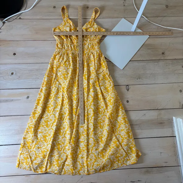 Universal Thread EUC Women's Pullover Maxi Sundress Yellow Floral Size M - Image 7
