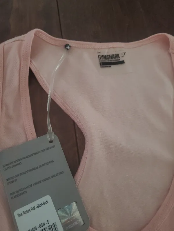 Gymshark Pale Pink Seamless Tank Top Size Small - Image 3