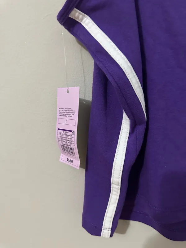 Wild Fable Purple Football Tank Top - Image 3