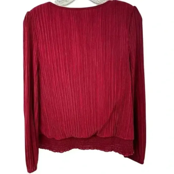 Ann Taylor Factory Women's Red Puff Sleeve Blouse Size S‎ - Image 7