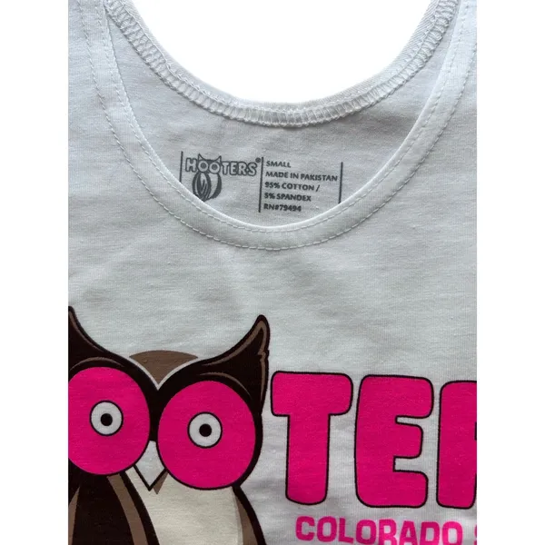 #2 New Hooters Girl Uniform Breast Cancer Pink Ribbon Tank Colorado Spring Small - Image 4