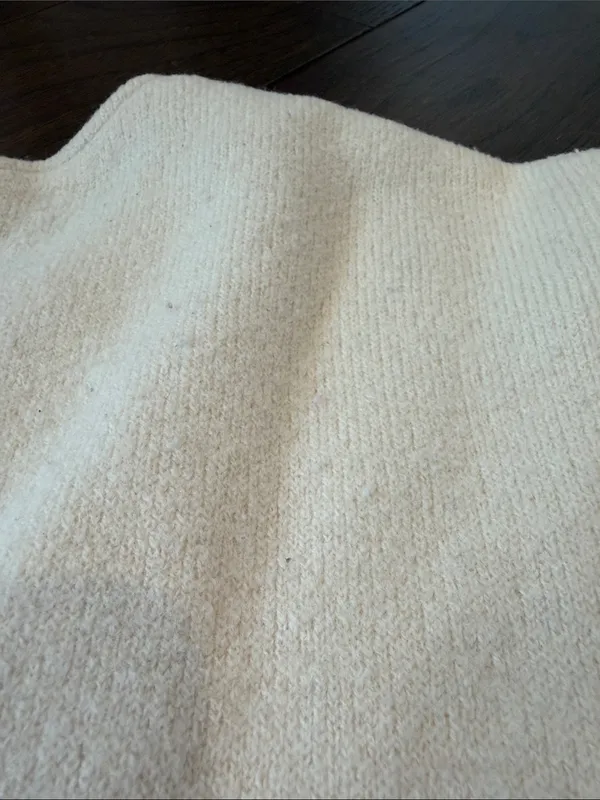 Alice + Olivia Cream Boxy Crewneck Short Sleeve Sweater Size Medium - C54-141 - Image 9