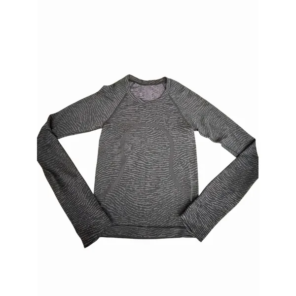Lululemon Swiftly Tech Size 0 Long Sleeve 2.0 Race Length Purple Gray #HHH6-2 - Image 8