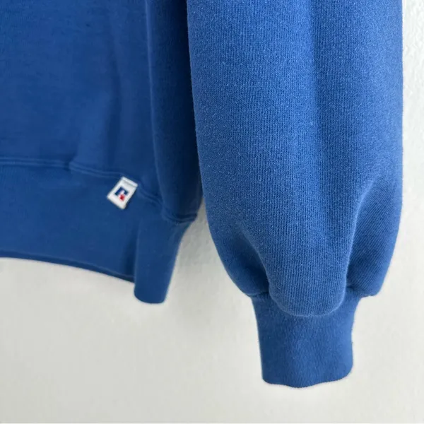 Russell Athletic Blue Dolphins off the shoulder sweatshirt - Image 4