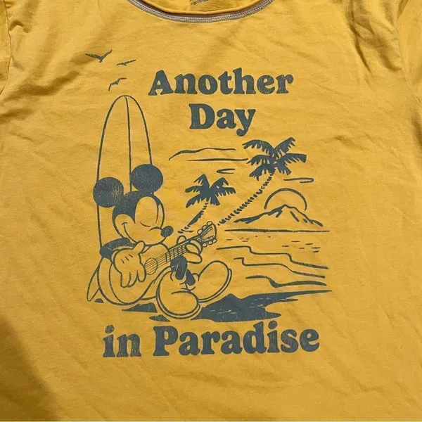 NEW Disney Parks Mickey Mouse Crop Top Women’s Large - Image 3