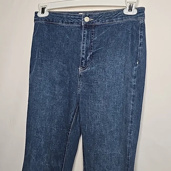 Free People We The Free Just float penny flare wide leg bell bottom jeans sz 28 - Image 6