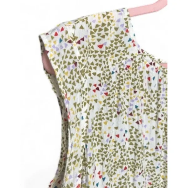 Caslon Whimsical Peplum‎ Top Playful Artsy Boutique Blouse Womens Size Large - Image 9