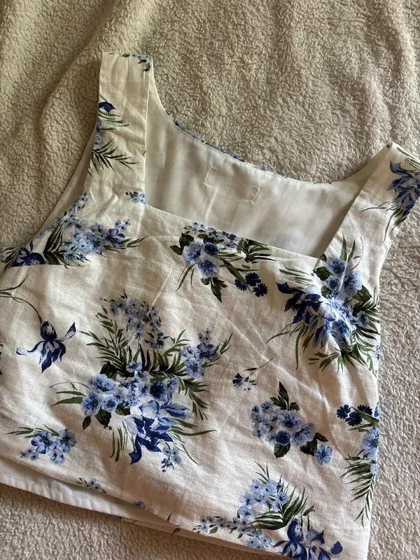 Floral Linen Blouse Madewell White - Image 5
