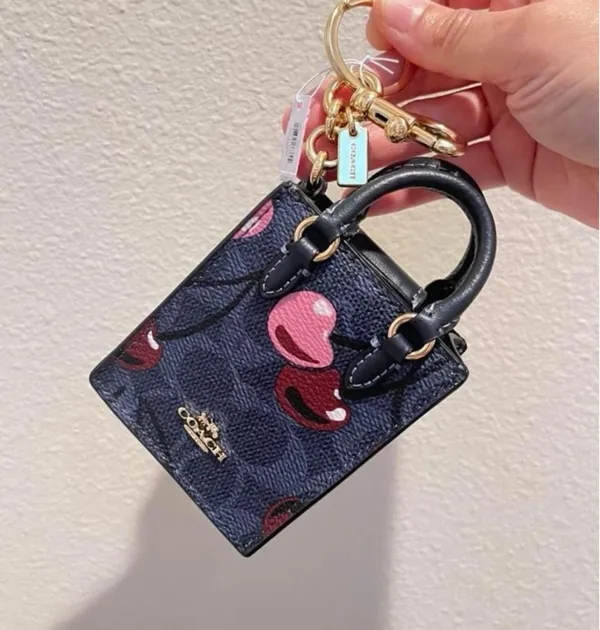 Coach North/South Mini Tote Bag Charm - Image 8