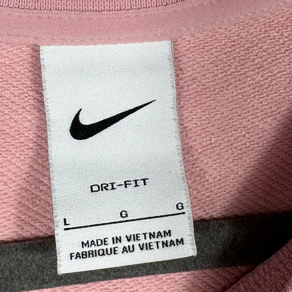 Nike Dri-FIT Get Fit Fleece‎ Crew Sweatshirt Womens L Pink DD5282-630 - Image 8