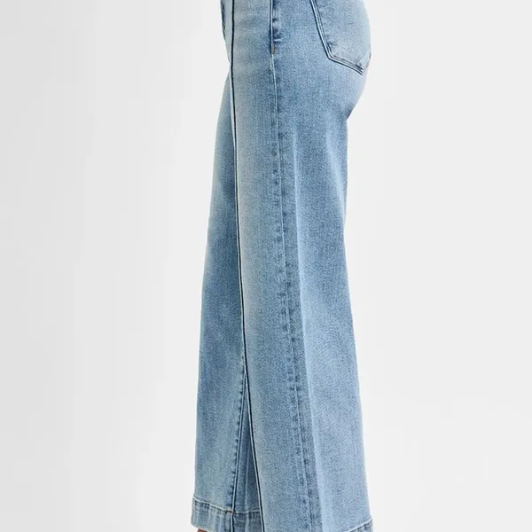 ✨NWT RISEN Full Size‎ High Rise Crop Wide Leg Jeans Plus Size - Image 4