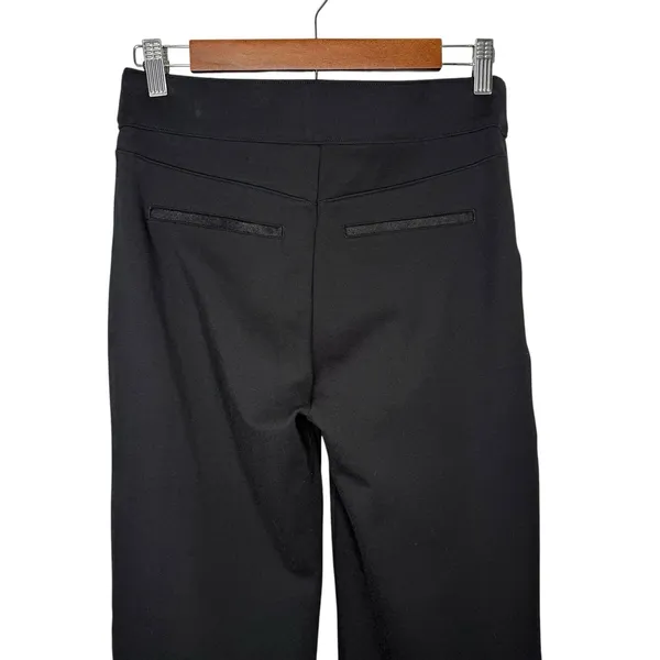Spanx Pants M SPANXsmooth PerfectFit Black Ponte High Rise Flare Stretch Pull On - Image 6