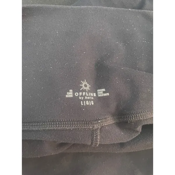 Aerie Legging Large Off Line Bootcut High Rise Gym Pilates Workout Athelisure - Image 7