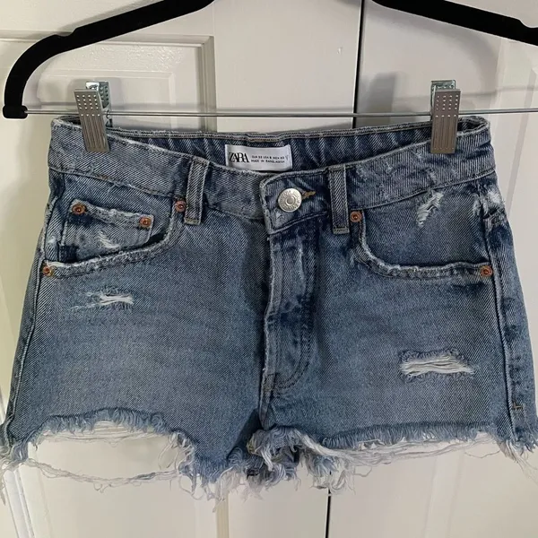 Zara Denim Jean Shorts - Image 2