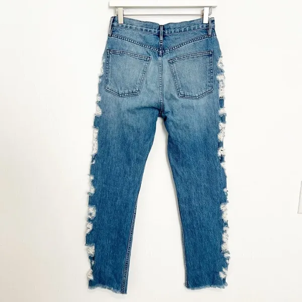 3x1 Higher Ground Jeans Size 25 Blue Denim Button Fly‎ Distressed Alternative - Image 8