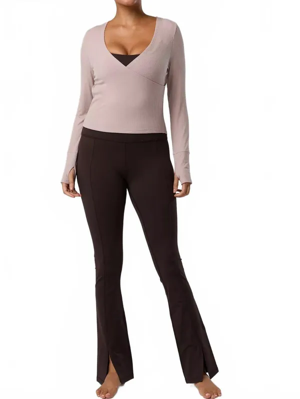 AE OFFLINE By Aerie The Hugger Mini Flare Legging American Eagle Deep Earth S - Image 5