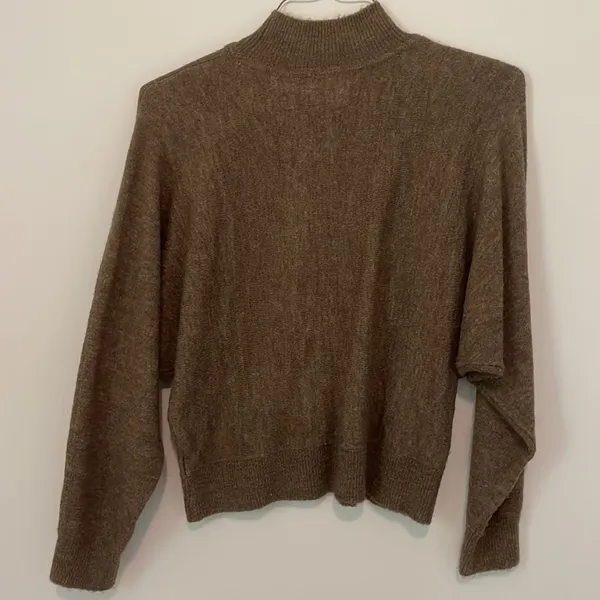 H&M Brown Mock Neck Sweater - Image 4