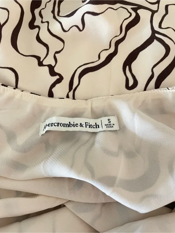 Abercrombie & Fitch Swirl Y2K Retro Halter Mini Dress - Image 5