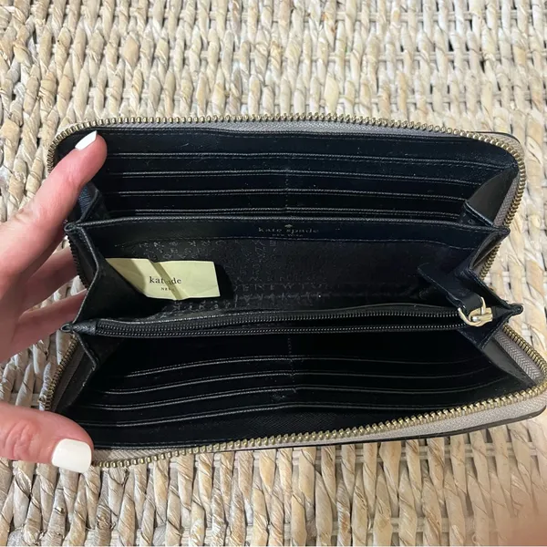 Kate Spade Cara Newburry Lane Color Block‎ Saffiano Leather Wallet Clutch - Image 3