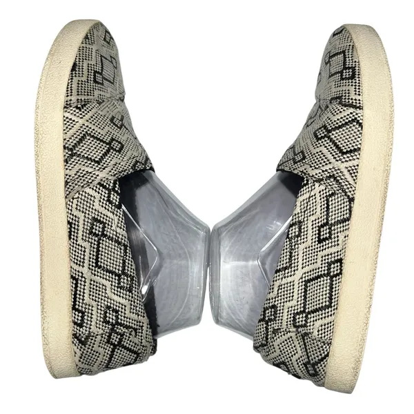 TOMS Black Diamond Jacquard Rubber Sole Womens Classic Slip-On Casual Shoes‎ 8 - Image 5
