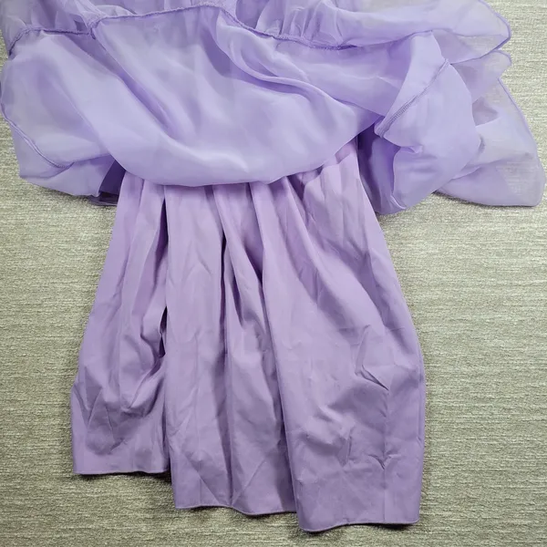 Shein‎ Prairie Dress Womens XS Lavender Cottage Flowy Lined Victorian Coquette - Image 8