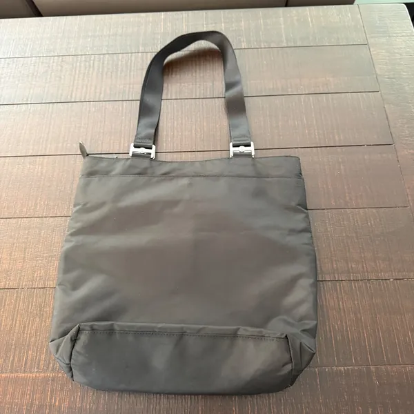 Baggallini Black Nylon Tote Bag Multi-Pocket Travel Shoulder Bag Large Organizer - Image 8