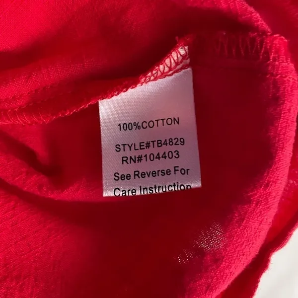 Altar'd State Cotton Button Front Summer Dress in Red Size Medium‎ - Image 4