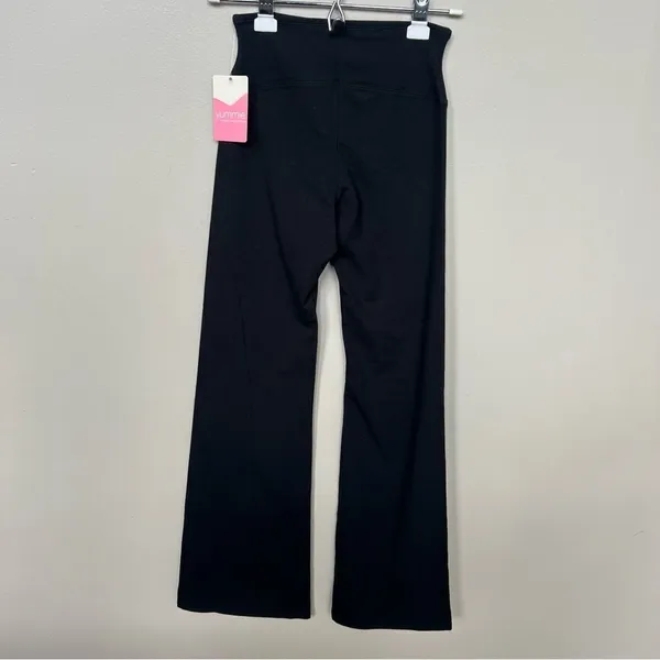 Yummie NWT Susie Flare Shaping Legging Cotton Stretch Black Women's Pants Small - Image 5