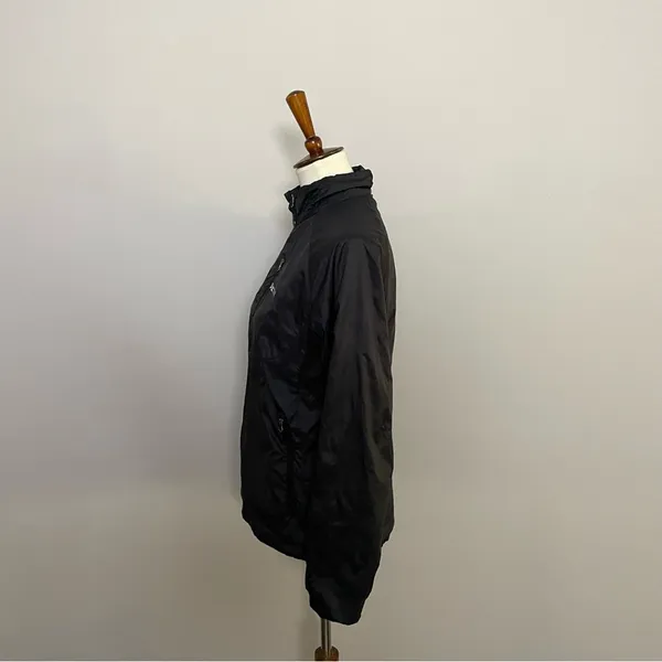 Marmot Jacket Full Zip Wind Rain Fleece Lined Lightweight Packable Pockets Black - Image 8