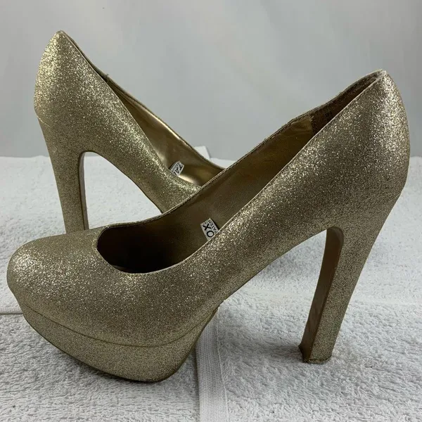 Mossimo 9.5 Glitter round toe diva heels - Image 3