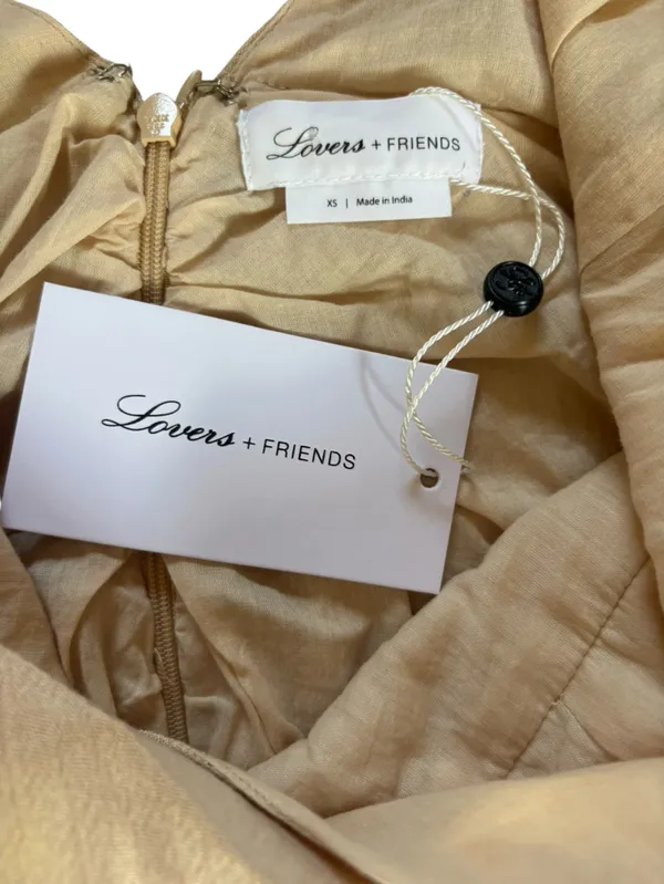 Lovers and Friends Nat Mini Dress In Sand Womens Size XS NEW With Tags - Image 8