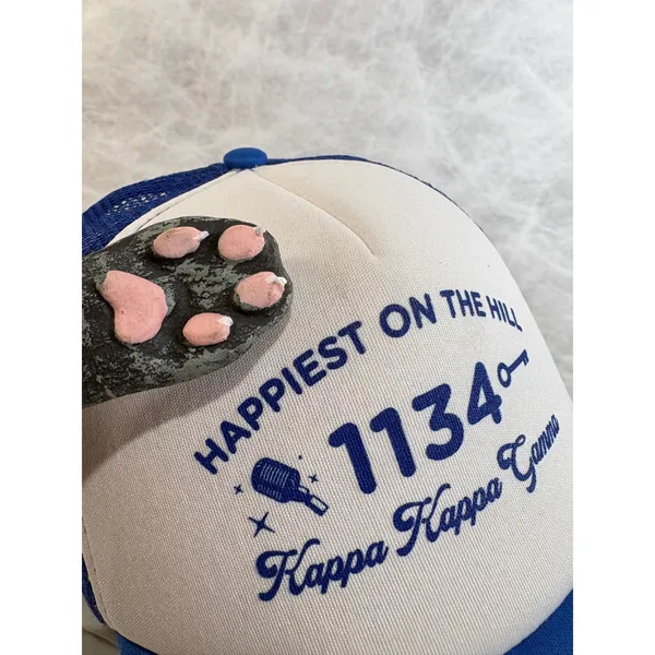 Kappa Kappa Gamma Sorority Trucker‎ Hat Blue White Happiest on the Hill Snapback - Image 6