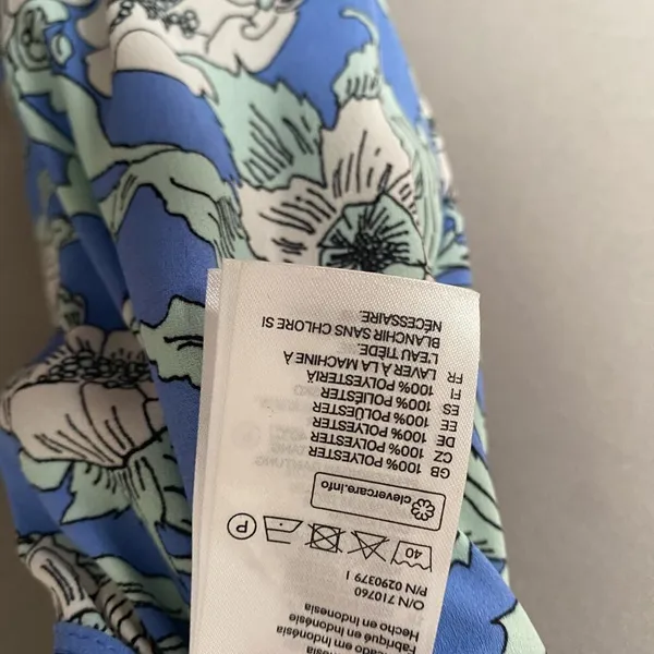 H&M sz‎ 2 blue green halter floral boho maxi sundress - Image 5