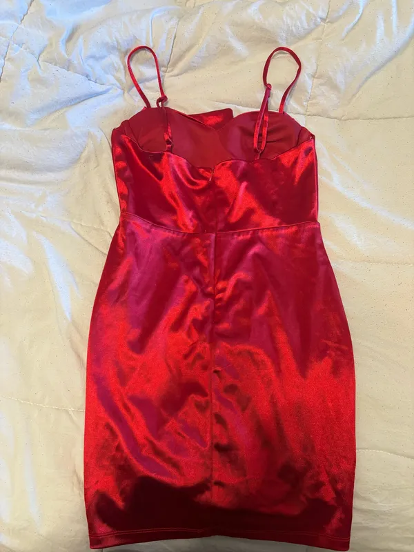 Red Lulus Dress Bodycon Mini - Image 3