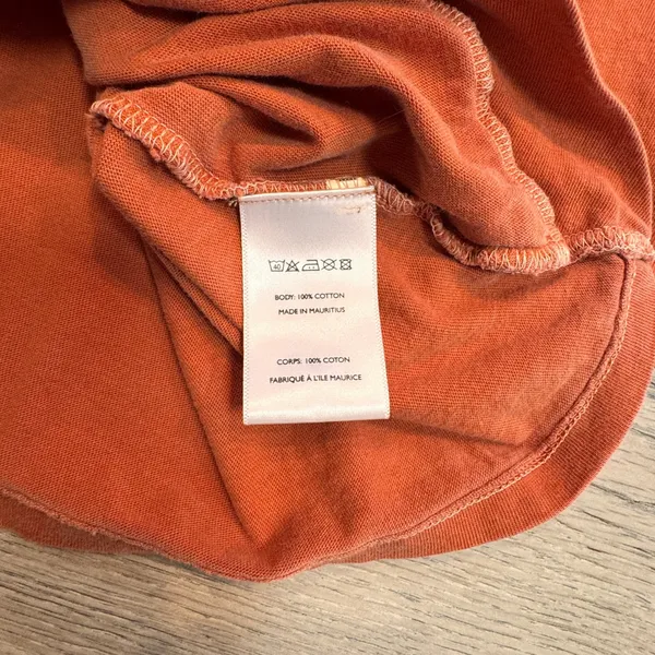 Urban Outfitters Cropped T-Shirt Short Sleeve Casual Everyday Top Orange Large L - Image 4